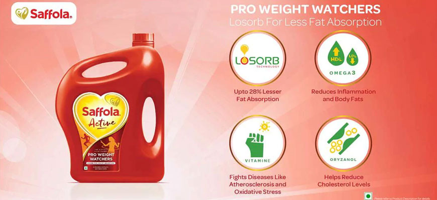 saffola active refined oil brands in india