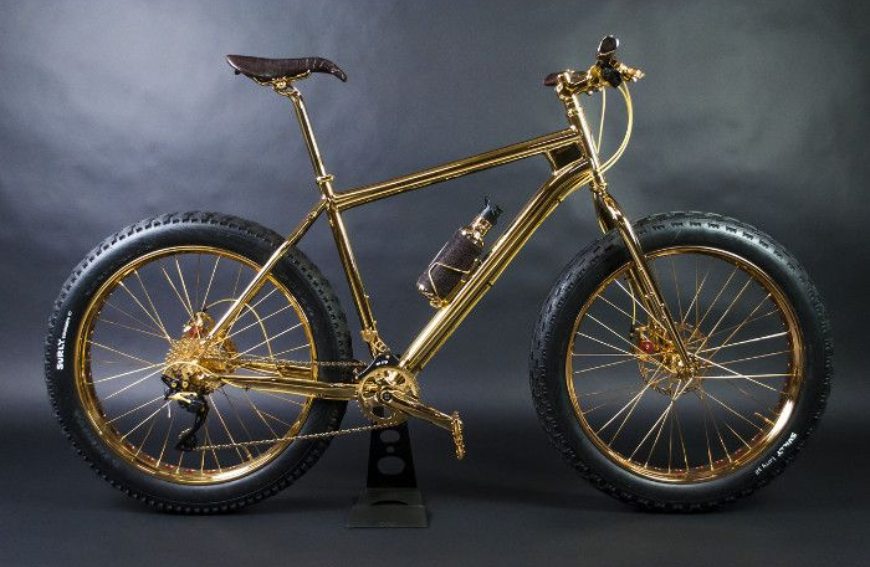 24K Gold Extreme Mountain Bike by House of Solid Gold
